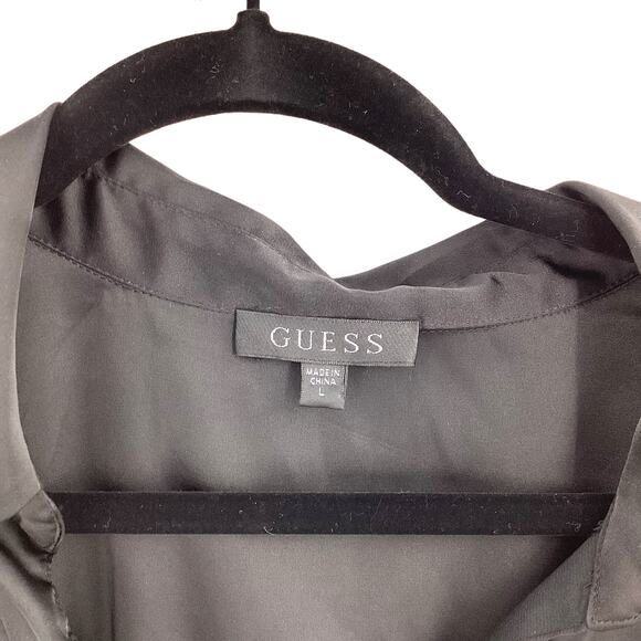 Guess Eco Alya Dress Black Size Large NWOT $118 MSRP - Picture 4 of 9